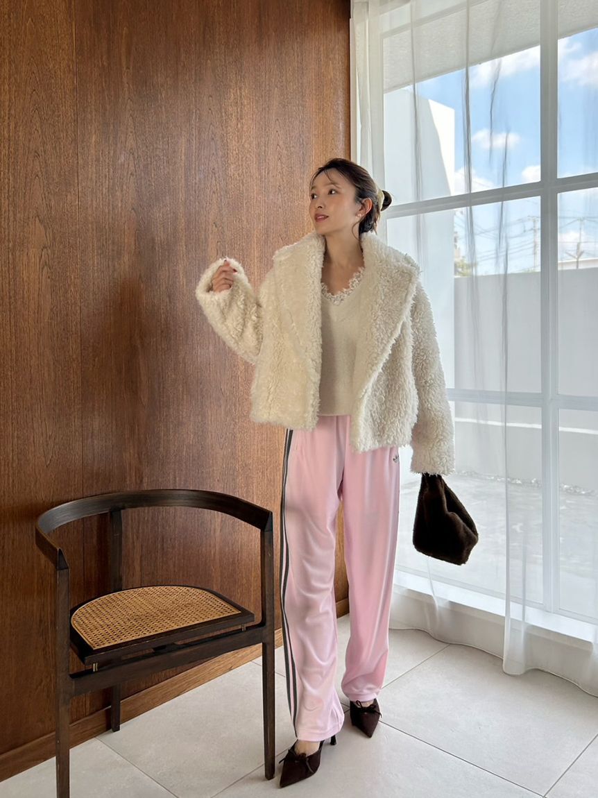 SNIDEL「ボアショートコート【カンヘウォン着用】」|その他|