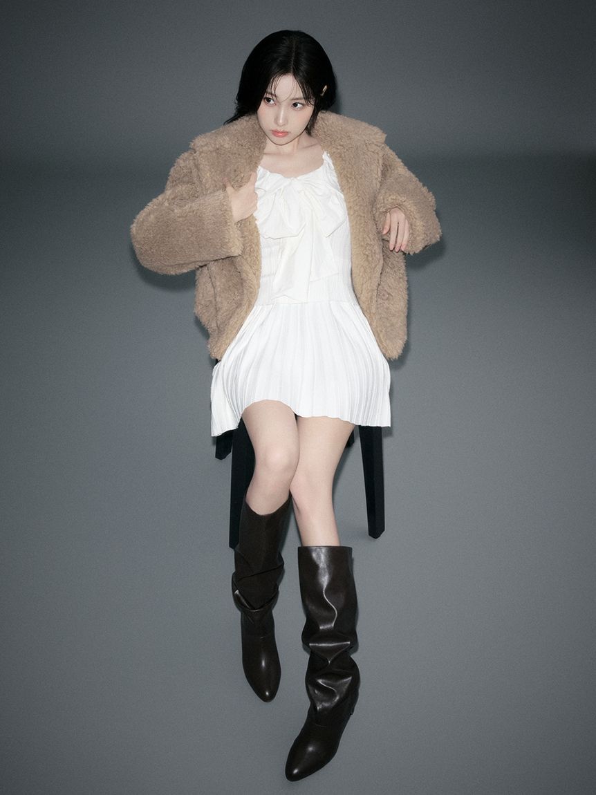 SNIDEL「ボアショートコート【カンヘウォン着用】」|その他|