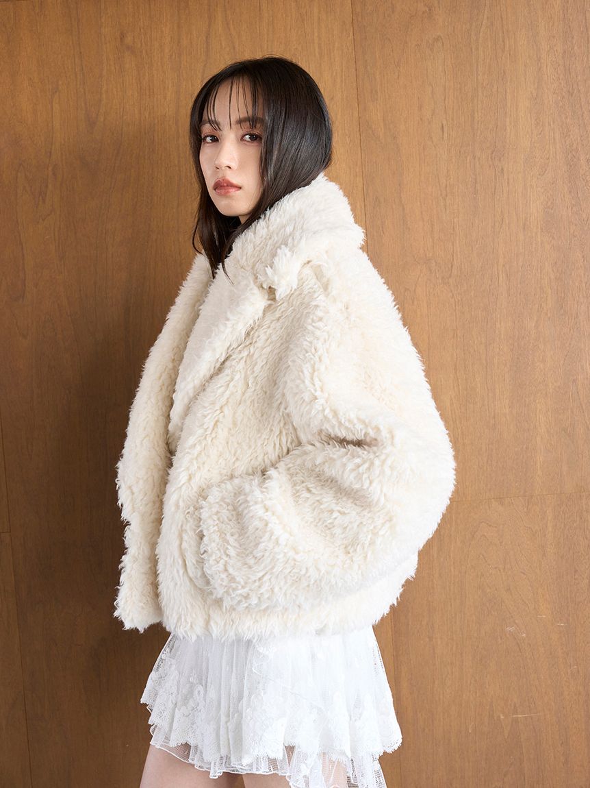 SNIDEL「ボアショートコート【カンヘウォン着用】」|その他|