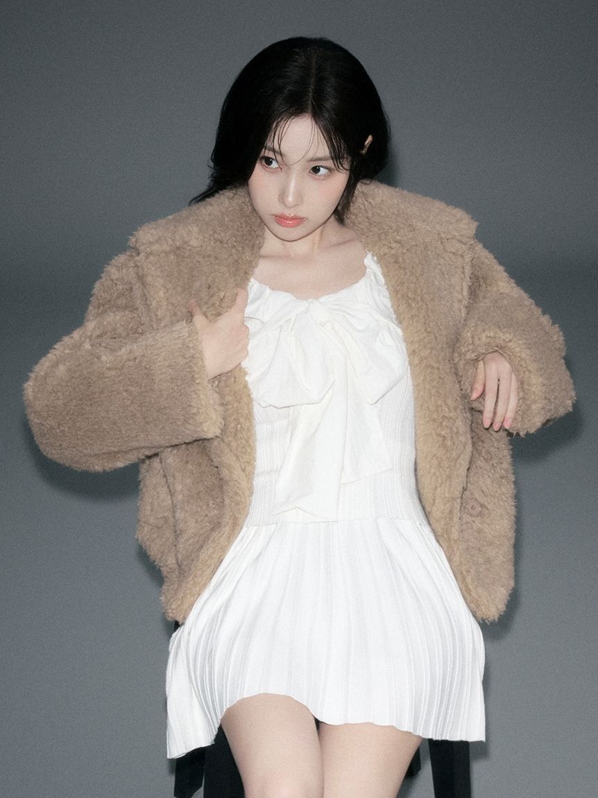 SNIDEL「ボアショートコート【カンヘウォン着用】」|その他|CML