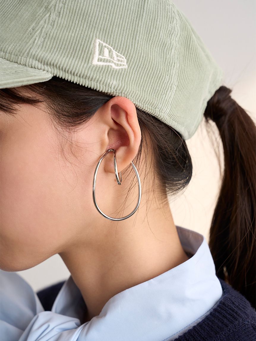 SNIDEL「ラウンドフープイヤーカフ」|イヤリング|
