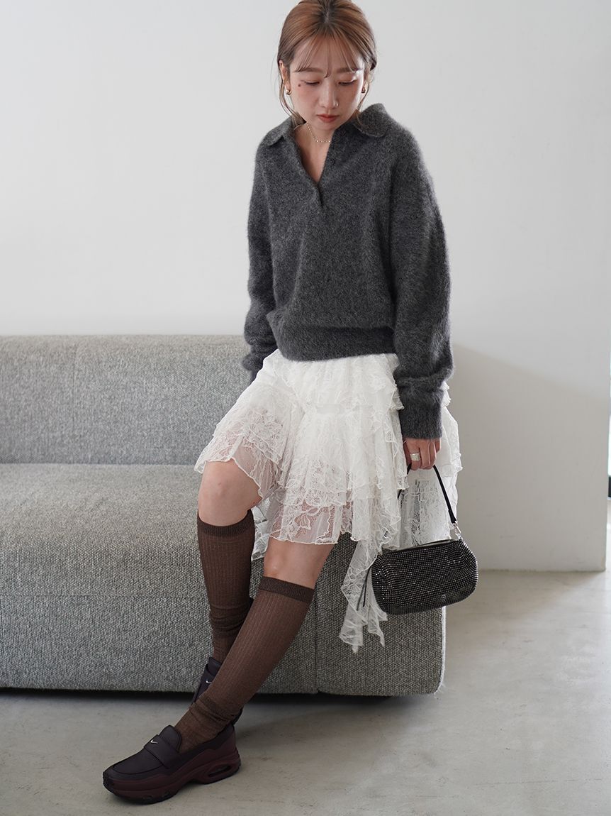 SNIDEL「ラッフルバリエキャミミニワンピース」|ワンピース|