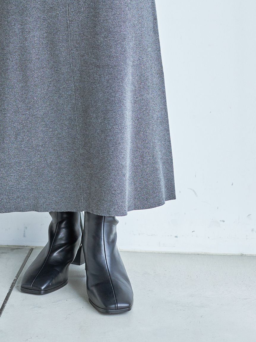 SNIDEL「Sustainableスキッパーニットワンピース」|ワンピース|