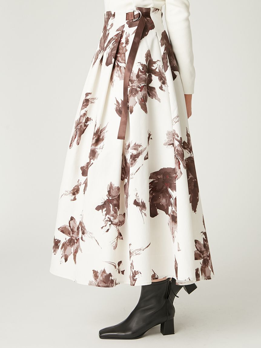 FRAY I.D「ブラッシュフラワースカート」|スカート|