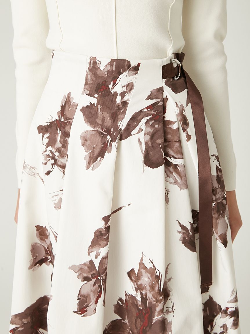 FRAY I.D「ブラッシュフラワースカート」|スカート|