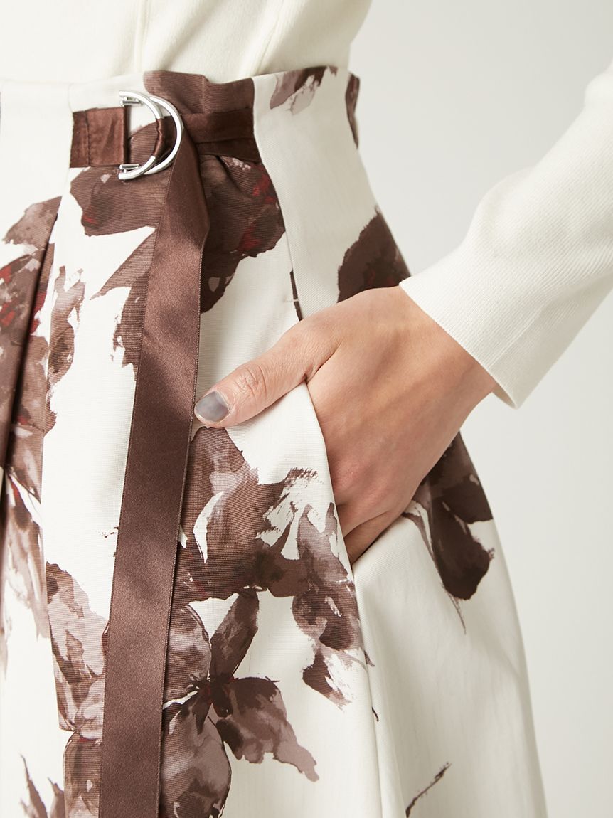 FRAY I.D「ブラッシュフラワースカート」|スカート|