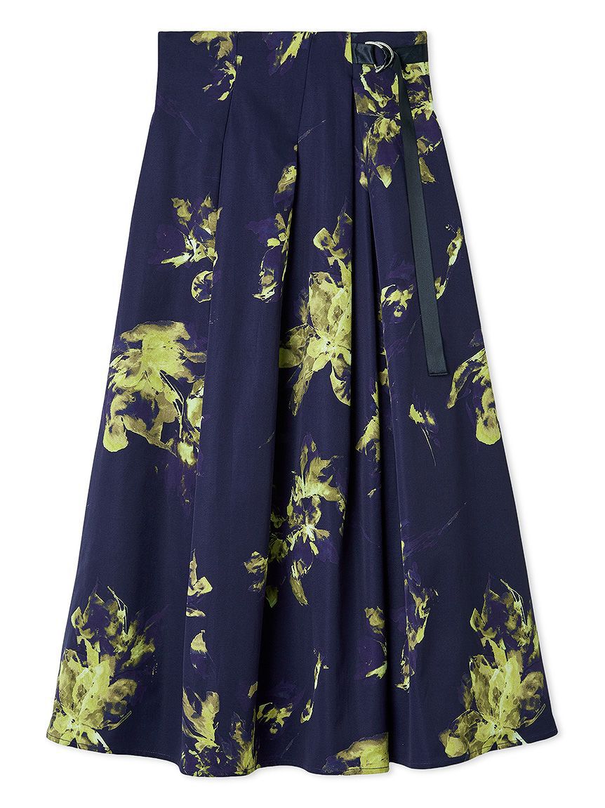 FRAY I.D「ブラッシュフラワースカート」|スカート|NVY