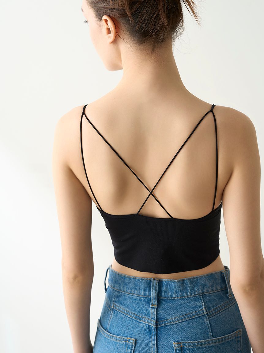 LILY BROWN Lingerie「【LILY BROWN Lingerie】カップインキャミ/サントーニ」|キャミソール|