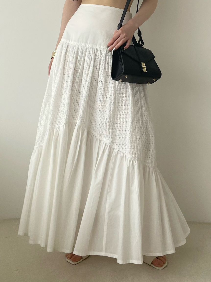 LILY BROWN Lingerie「【LILY BROWN Lingerie】コットンレースボリュームスカート」|スカート|