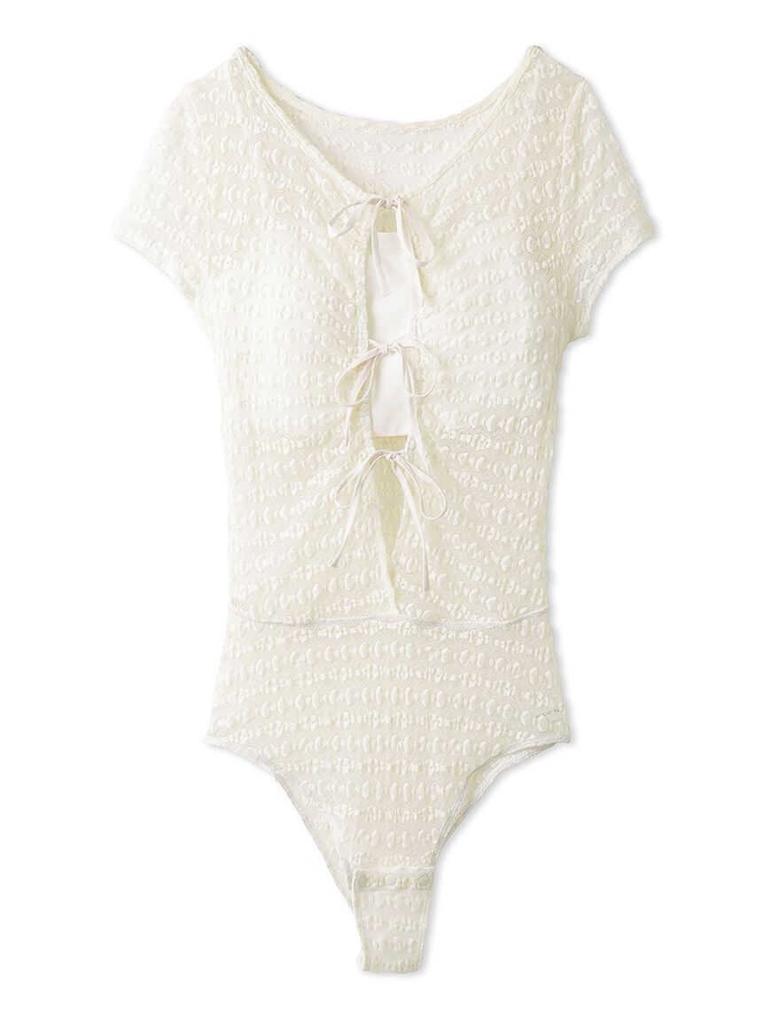 LILY BROWN Lingerie「【LILY BROWN Lingerie】レーシーリボンボディスーツ」|Tシャツ・カットソー|IVR