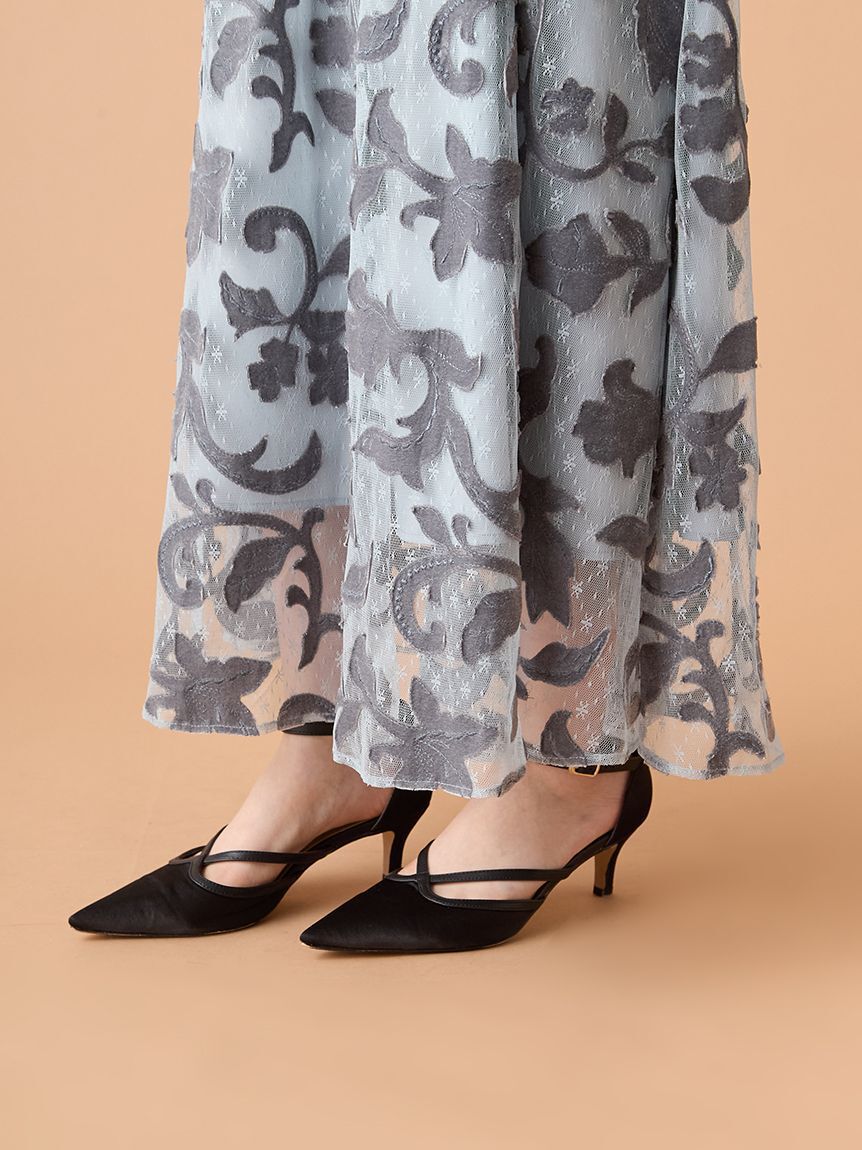 LILY BROWN「オーナメント2wayベロアドレス」|ドレス|