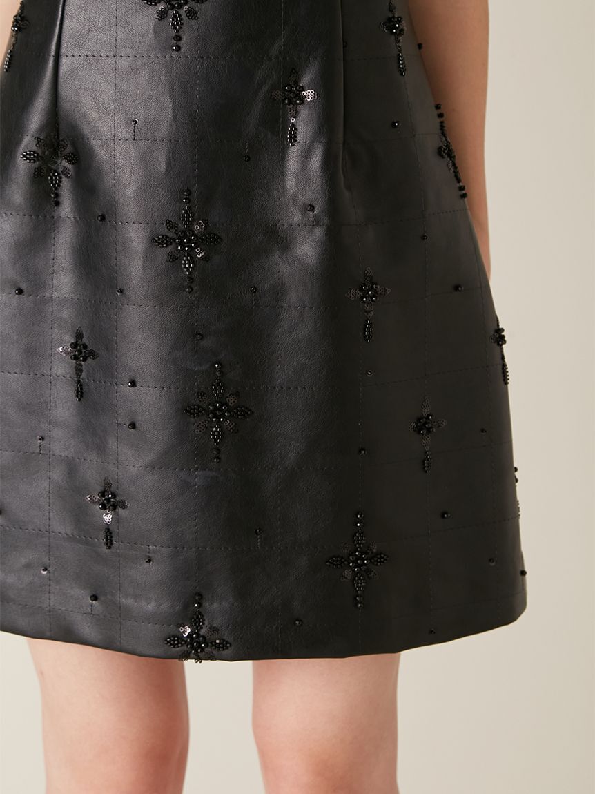 LILY BROWN「[L.B CANDY STOCK]フリルカラー付き2wayミニワンピース(Hearts2Hearts着用)」|ワンピース|