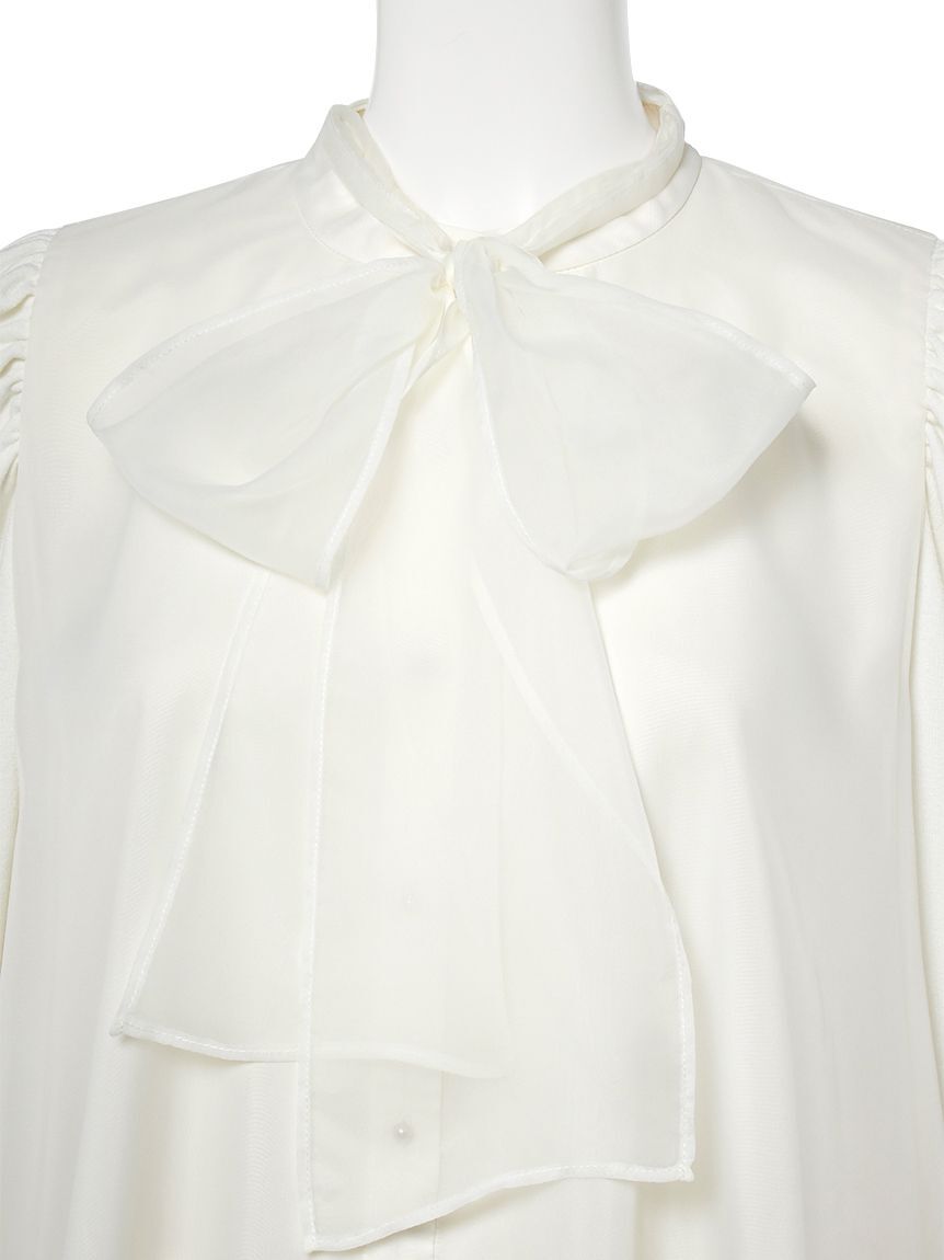 CELFORD「【ウォッシャブル】ニットコンビレイヤードフレアブラウス」|シャツ・ブラウス|