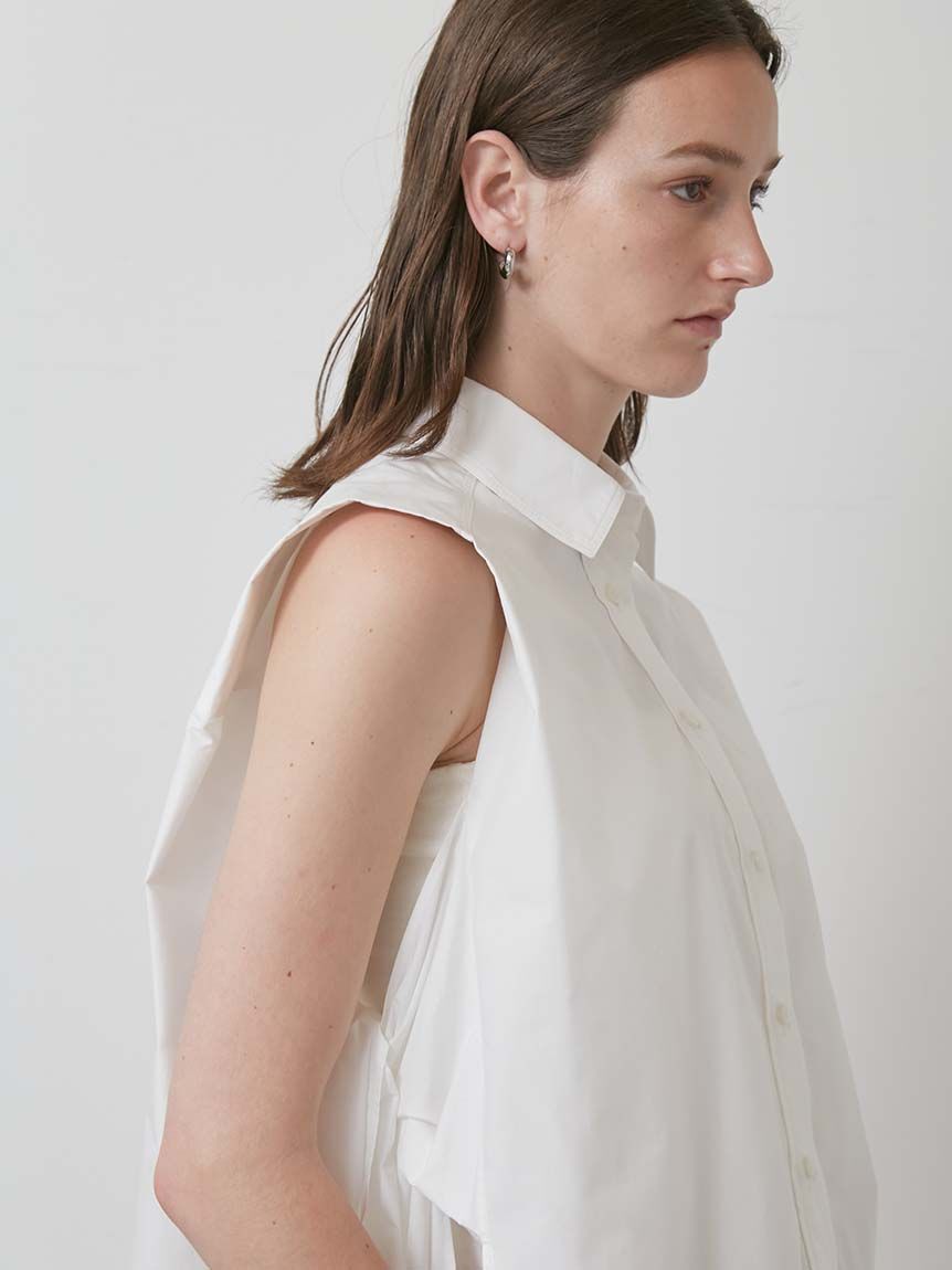 styling/「サイドリボンノースリーブシャツ」|シャツ・ブラウス|
