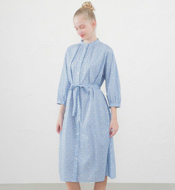MACKINTOSH PHILOSOPHY「リバティプリントシャツワンピース」|ワンピース|ブルー
