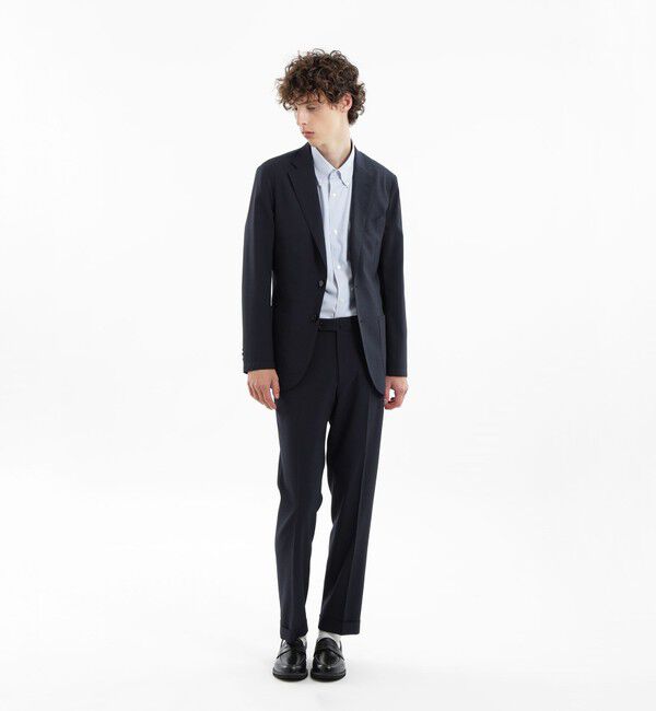 MACKINTOSH PHILOSOPHY「トロッター ウルトラライトジャケット#11 ナローサッカーストライプ」|テーラードジャケット|