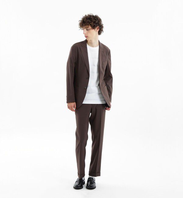 MACKINTOSH PHILOSOPHY「トロッター ウルトラライトジャケット#11 ナローサッカーストライプ」|テーラードジャケット|