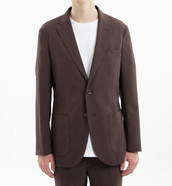 MACKINTOSH PHILOSOPHY「トロッター ウルトラライトジャケット#11 ナローサッカーストライプ」|テーラードジャケット|