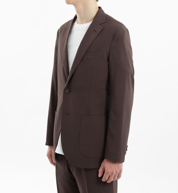 MACKINTOSH PHILOSOPHY「トロッター ウルトラライトジャケット#11 ナローサッカーストライプ」|テーラードジャケット|