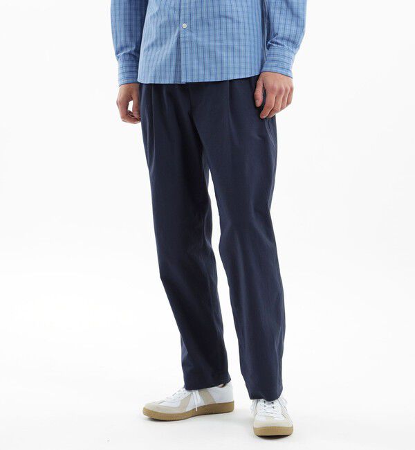 MACKINTOSH PHILOSOPHY「テクノツイル 2タック エラスティックパンツ」|その他|ネイビー