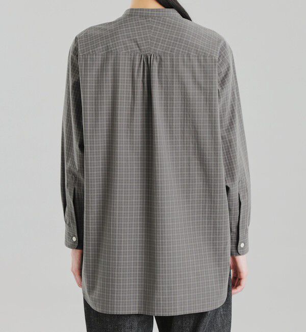 MACKINTOSH PHILOSOPHY「GREY LABEL バンドカラーパターンドシャツ」|シャツ・ブラウス|