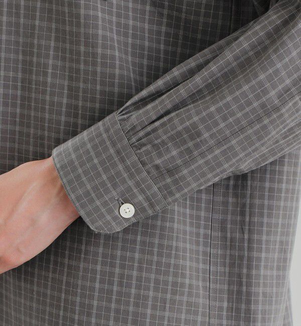 MACKINTOSH PHILOSOPHY「GREY LABEL バンドカラーパターンドシャツ」|シャツ・ブラウス|