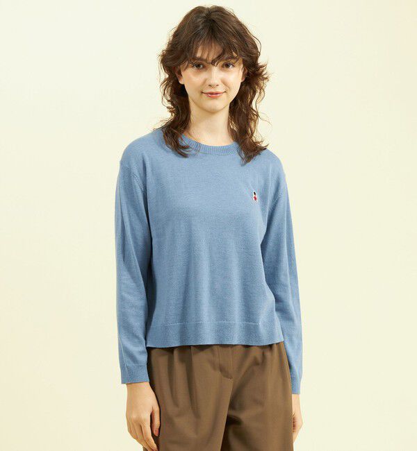 MACKINTOSH PHILOSOPHY「【WEB限定】バッキンガムベア ハイゲージニット」|ニット・セーター|ブルー