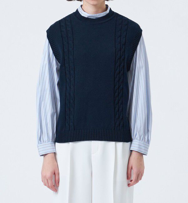 MACKINTOSH PHILOSOPHY「ケーブルベスト」|ニット・セーター|