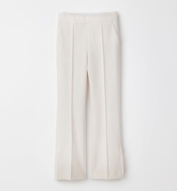  「ホワイトサイドスリットパンツ」|スラックス|