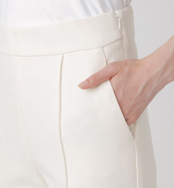  「ホワイトサイドスリットパンツ」|スラックス|