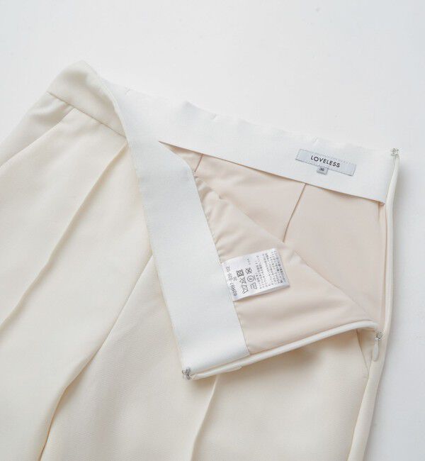  「ホワイトサイドスリットパンツ」|スラックス|