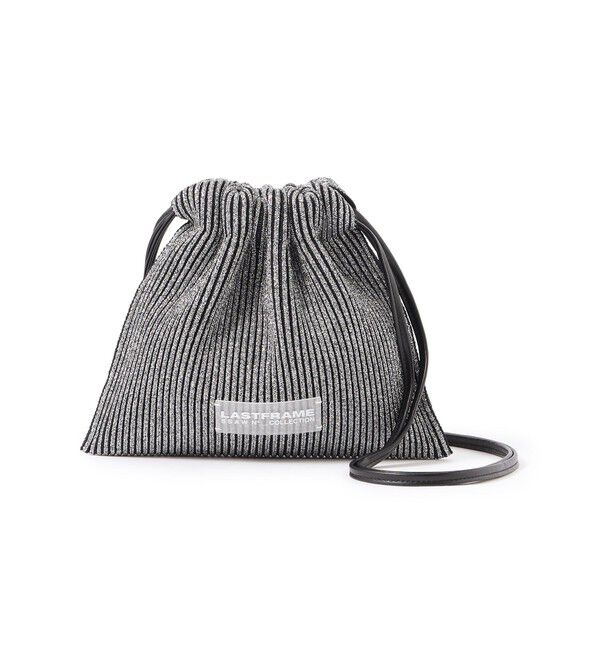  「【LASTFRAME/ラストフレーム】ミニバッグ KYOTO METALLIC SACK BAG MINI L26107」|その他|D.SILVER/BLK