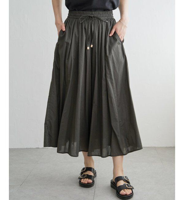 ikka「【雑誌 InRed 6月号掲載】コットンボリュームスカーチョ」|その他|チャコール