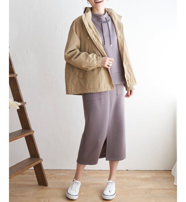 ikka「撥水裏地付きウンテンパーカー」|ブルゾン・スタジャン|