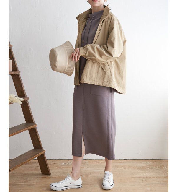 ikka「撥水裏地付きウンテンパーカー」|ブルゾン・スタジャン|