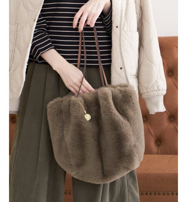 ikka「エコファー3層ポケットトートバッグ」|その他|