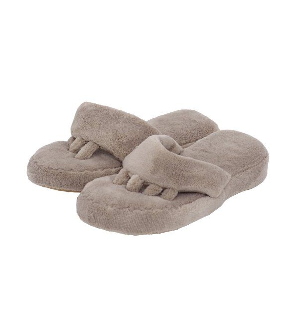 TOKYO DESIGN CHANNEL「マイクロファイバー5本指スリッパ」|ルームシューズ|ベージュ