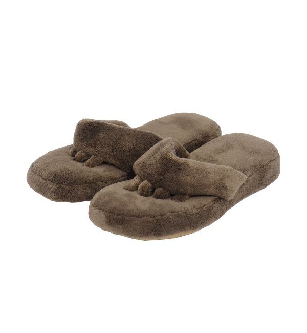 TOKYO DESIGN CHANNEL「マイクロファイバー5本指スリッパ」|ルームシューズ|ブラウン