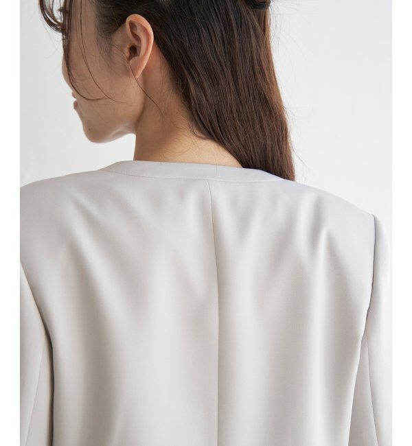 IKKA LOUNGE「【洗濯機で洗える／セットアップ対応】ウォッシャブルVネックジャケット」|その他|