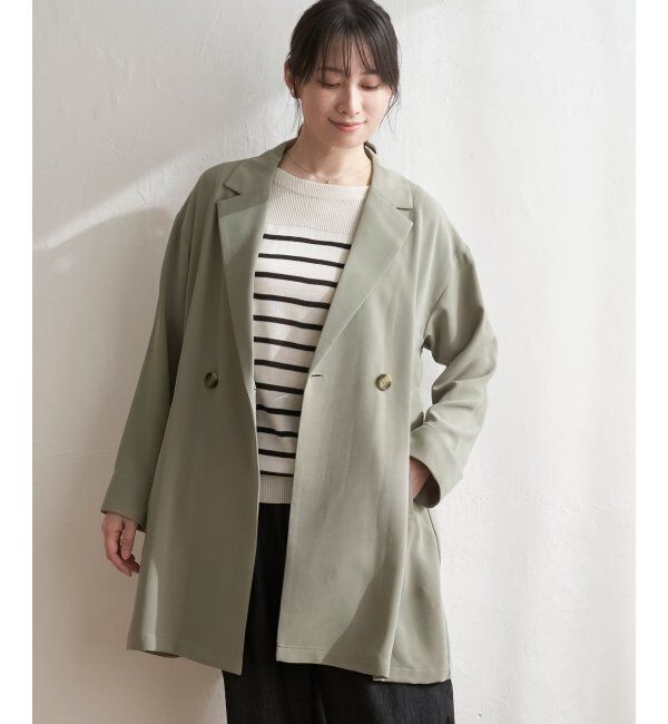 ikka「ゆるテーラードコート」|その他|オリブグリン