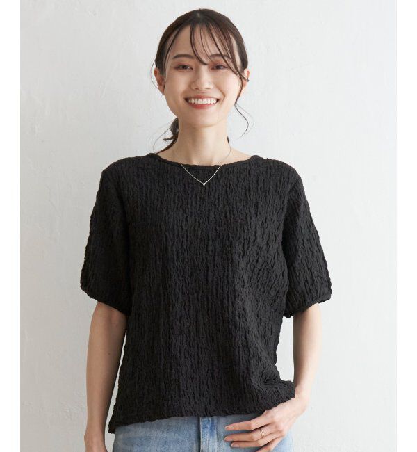 ikka「フクレ半袖プルオーバー」|その他|