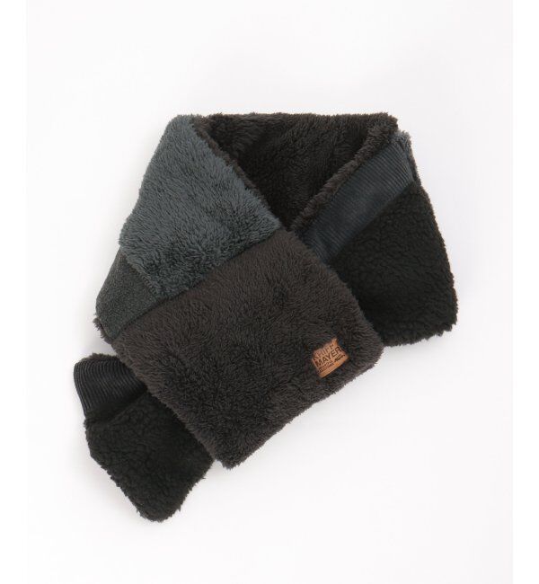 ikka「KRIFF MAYER クリフメイヤー 切り替えマフラー」|マフラー|ブラック