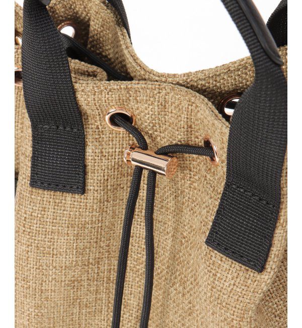 ikka「ポリジュート2WAY巾着バッグ」|その他|