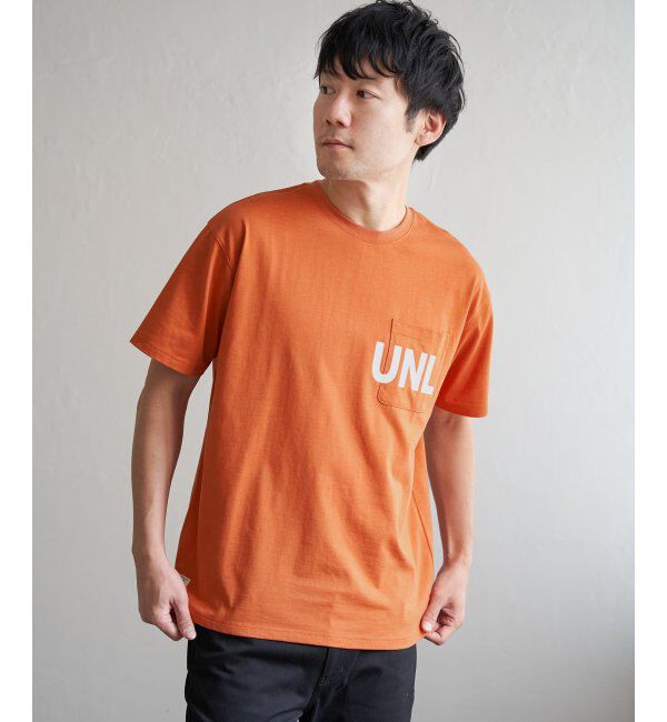 ikka「URBAN NATURE LIFE アーバンネイチャーライフ ロゴプリントポケTシャツ」|Tシャツ・カットソー|