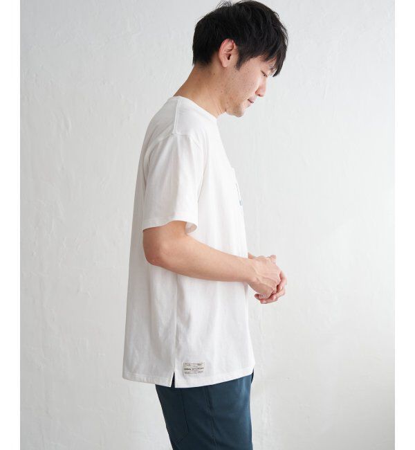 ikka「URBAN NATURE LIFE アーバンネイチャーライフ ロゴプリントポケTシャツ」|Tシャツ・カットソー|