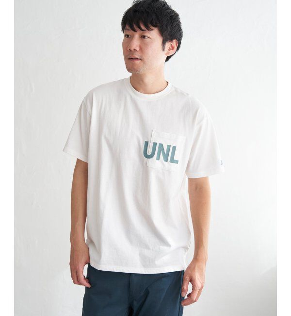 ikka「URBAN NATURE LIFE アーバンネイチャーライフ ロゴプリントポケTシャツ」|Tシャツ・カットソー|