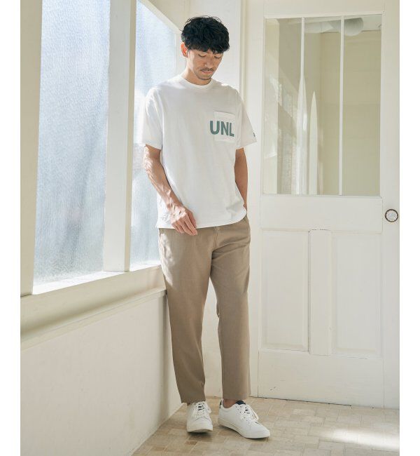 ikka「URBAN NATURE LIFE アーバンネイチャーライフ ロゴプリントポケTシャツ」|Tシャツ・カットソー|