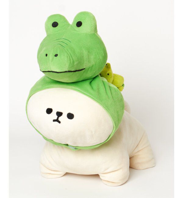 Lbc with Life「PLUFFY 抱き枕かぶりもの アニマル」|クッション・クッションカバー|グリーン