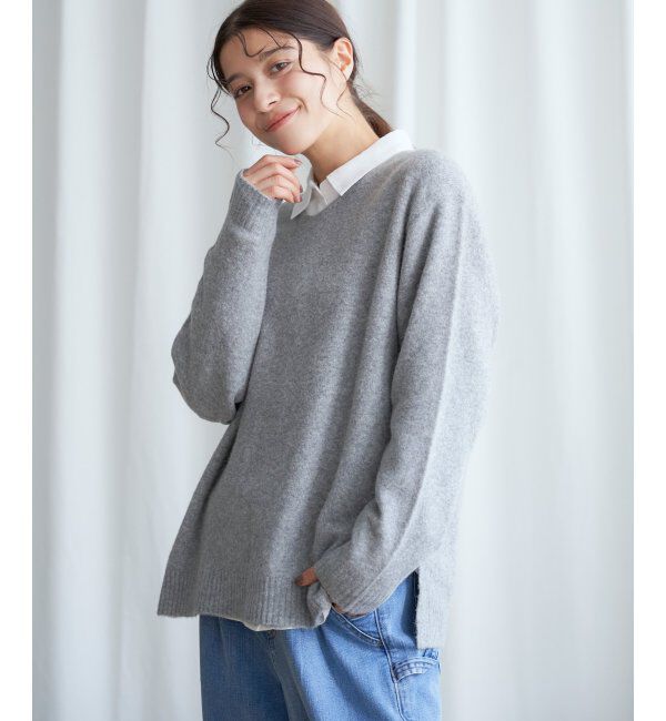 Lbc with Life「アンゴラ混Vネックニット」|カーディガン|