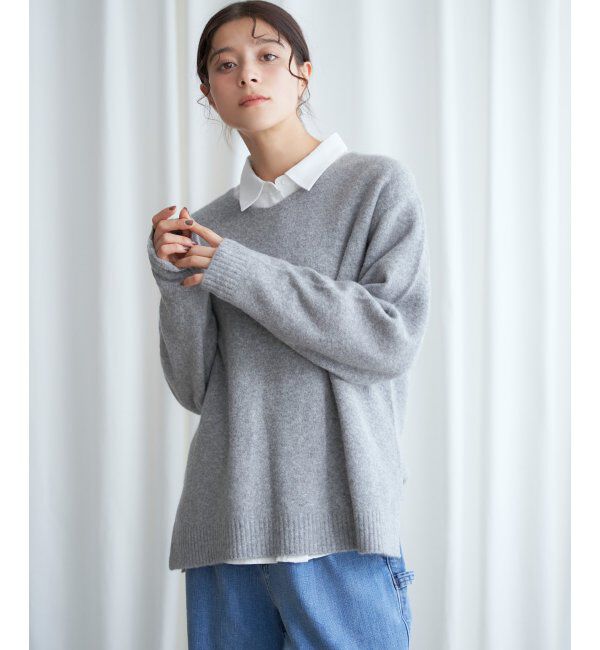 Lbc with Life「アンゴラ混Vネックニット」|カーディガン|